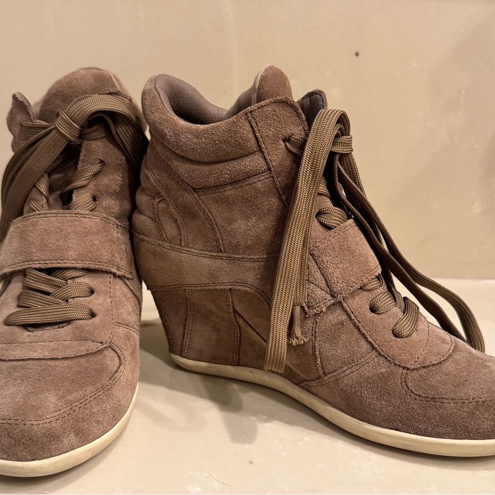 Ash Women's Bowie Suede Wedge Sneaker - Picture 2 of 6